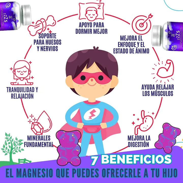 Gomitas Para Dormir Niños Sueño Uva - Imagen 9