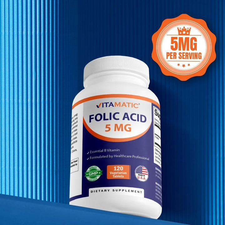 Ácido Fólico 5 Mg Paquete Triple 360 Tabletas De Vitamina B9 - Imagen 7