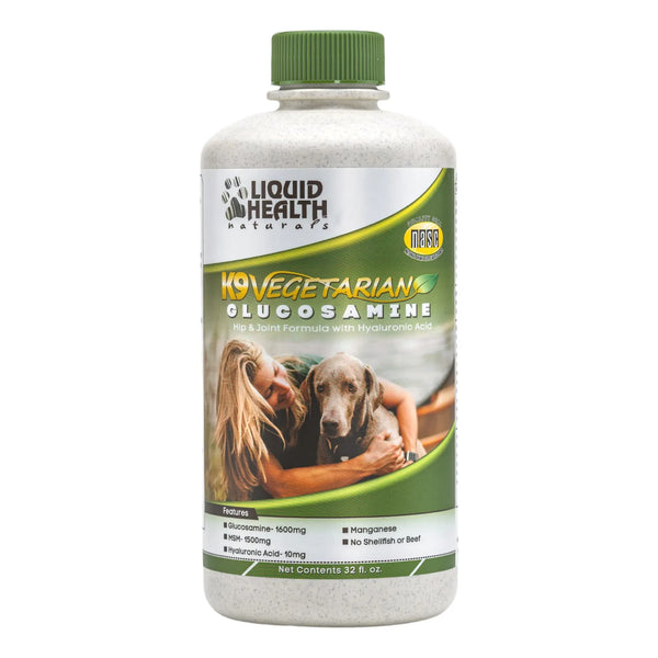 Glucosamina Líquida Vegetariana K9 Con Condroitina MSM Omega 3 Para Salud Articular De Perros