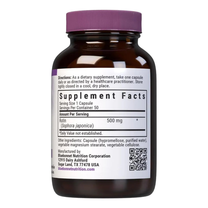 Rutin 500mg Bioflavonoide Antioxidante Apoyo Vascular 50 Cáp - Imagen 2