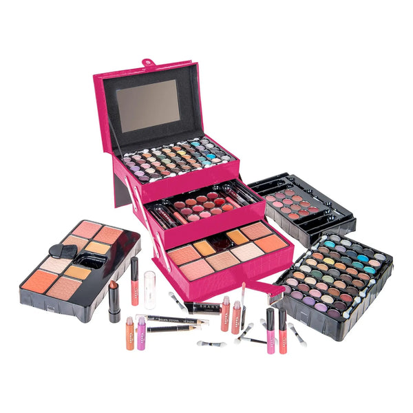 Kit Maquillaje Completo SHANY Sombras Rubores Labiales Espejo Organizador