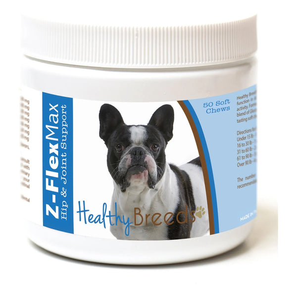 French Bulldog Z Flex Max Masticables Suaves Para Cadera Y Articulaciones 50 Unidades
