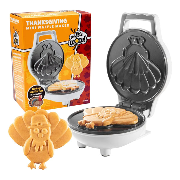 Mini Waflera De Pavo Accion Gracias Desayunos Festivos Divertidos