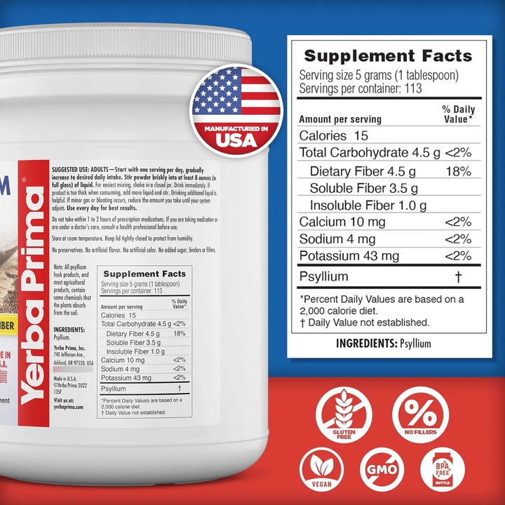 Cascara De Psyllium Entera Colon Intestinal 567 Gr X 2 Und - Imagen 5