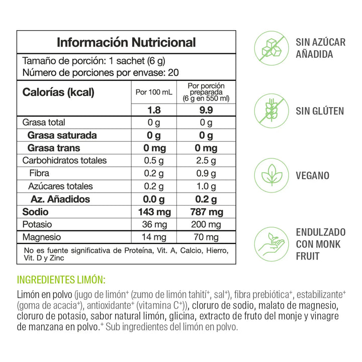 Savvy Recharge Minerales Limon - Imagen 3