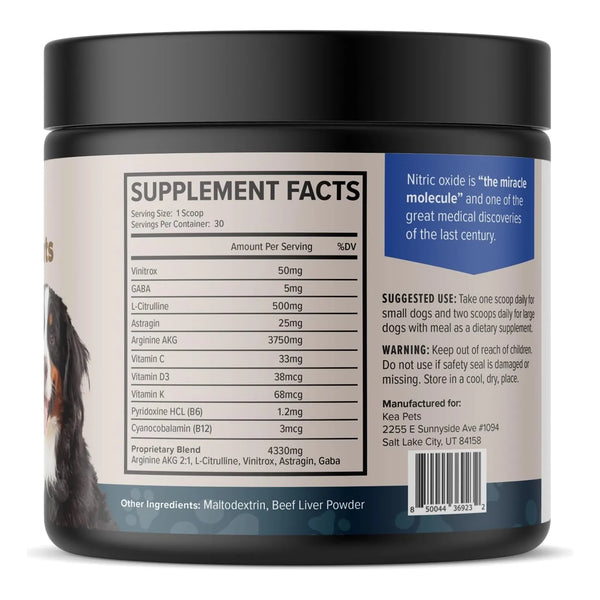 Suplemento Cardiovascular En Polvo Para Perros Kea Pets Condimentos Naturales Para Corazón Sano