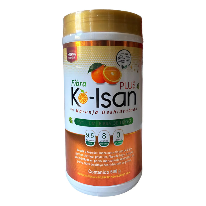 Fibra Kolsan Plus Psyllium 600g Naranja - Imagen 1
