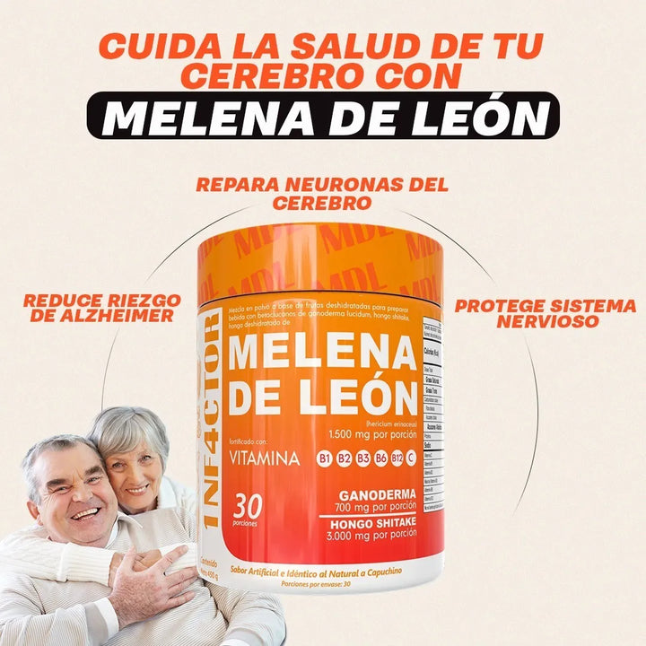 Melena De Leon Polvo + Ganoderma Lucidum + Hongo Chitake 450 Gramos Puro- Sabor Capuchino - Imagen 5
