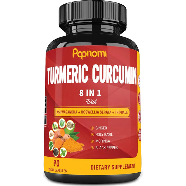 Cápsulas De Curcumina De Cúrcuma 8100 Mg 90 Dosis Respaldo I - Imagen 1