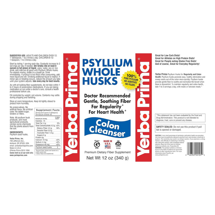 Cascara De Psyllium Entera Colon Intestinal 340 Gr X 2 Und - Imagen 6