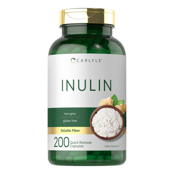 Cápsulas De Inulina En Polvo 200 Unidades Suplemento Digestivo Sin Gluten