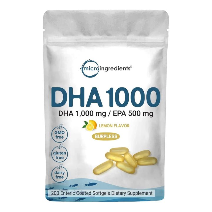 Aceite De Pescado Omega 3 1000 Mg Dha 500 Mg 200 Cápsulas Bl - Imagen 1