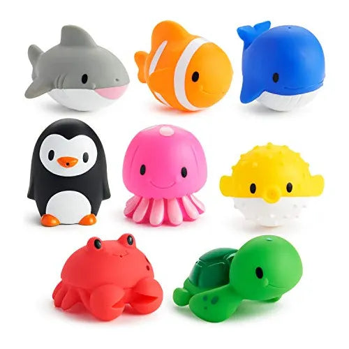 Juguete De Baño Munchkin Ocean Squirts, Paquete De 8 - Imagen 1