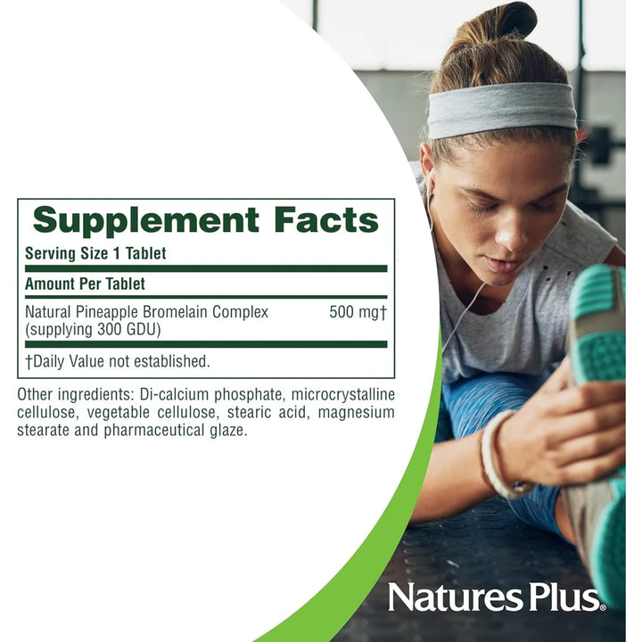 Bromelina 500 Mg 90 Tabletas Enzimáticas Naturales Para Dige - Imagen 2