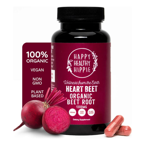 Capsulas Organicas Raiz Remolacha 1300 Mg Soporte Presion Arterial Y Circulacion