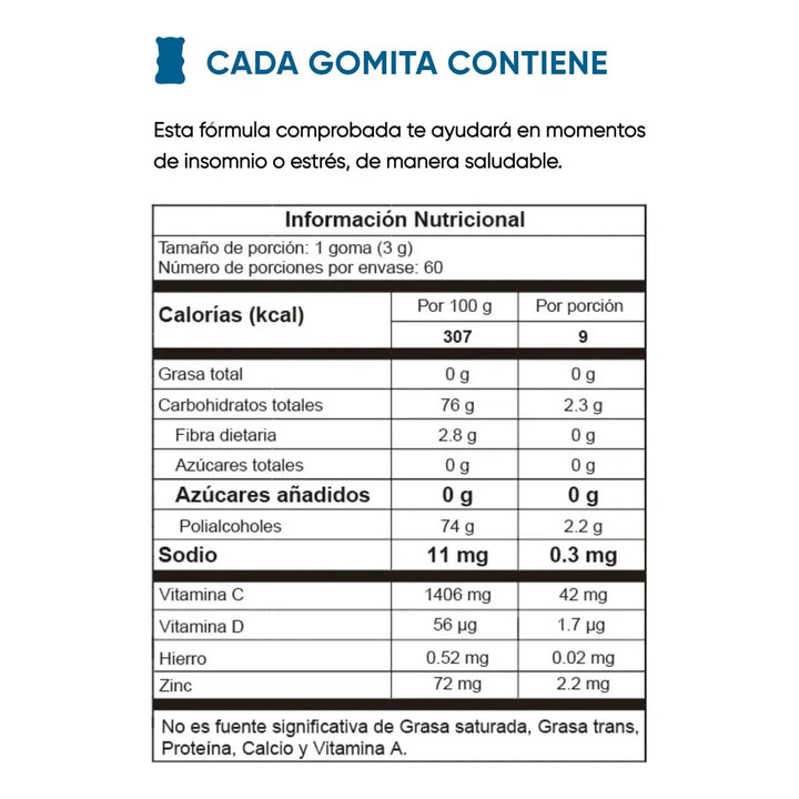 Gomitas Para Dormir Niños Calm - Imagen 5