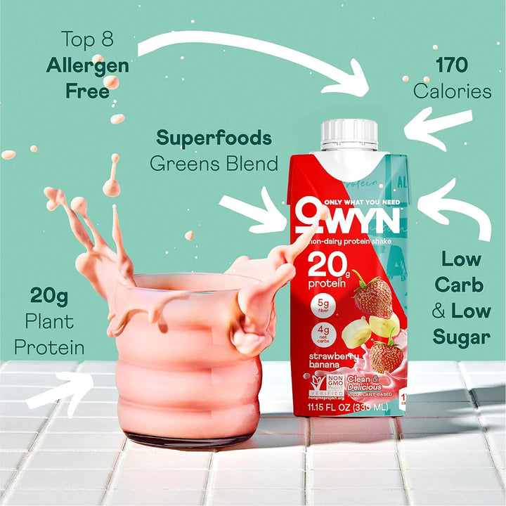 Batido De Proteínas 100% Vegetal Sabor Fresa Plátano Paquete - Imagen 2