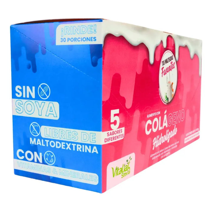 Colágeno Hidrolizado Vitaliah Caja X30 Sachets 5 Sabores - Imagen 8