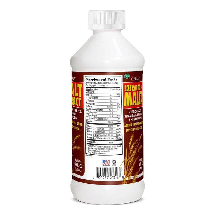 Extracto De Malta Fortificado B-12 Hierro 473ml Pack Doble - Imagen 3