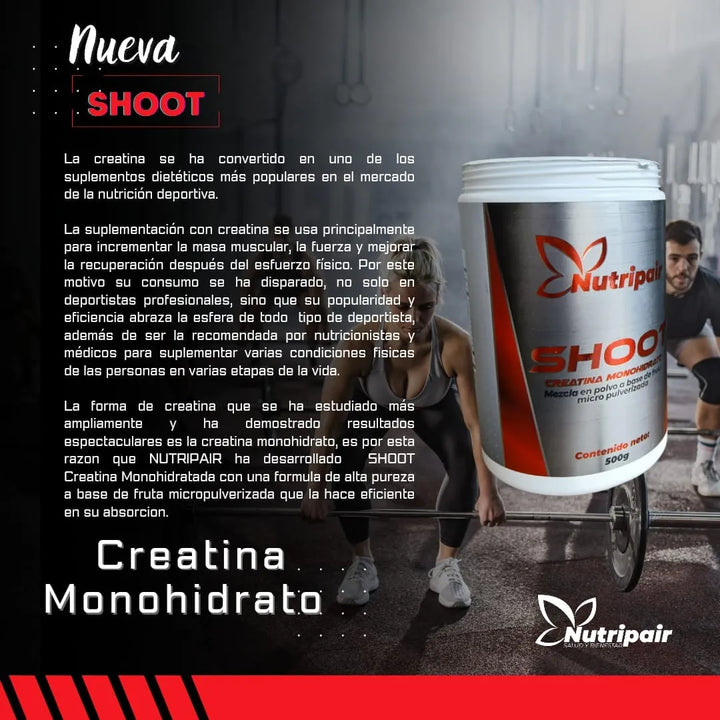 Creatina Monohidrato Shoot 500g - Imagen 7