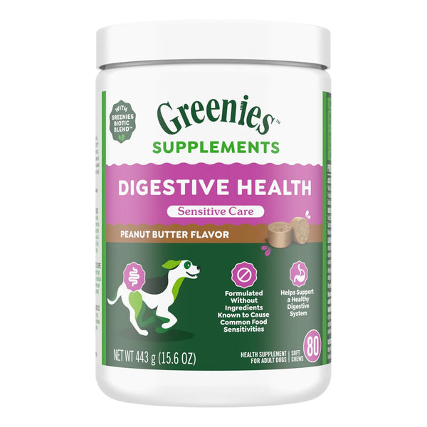 Greenies Sensitive Care Masticables Digestivos Para Perros Sabor Mantequilla De Maní 80 Unidades