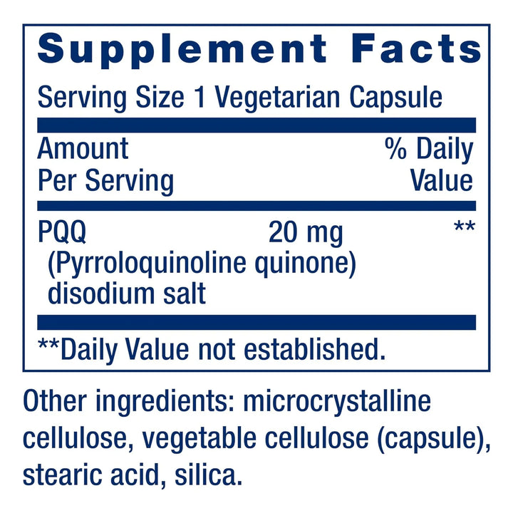 Pirroloquinolina Quinona 20 Mg Crecimiento Nuevas Mitocondri - Imagen 3
