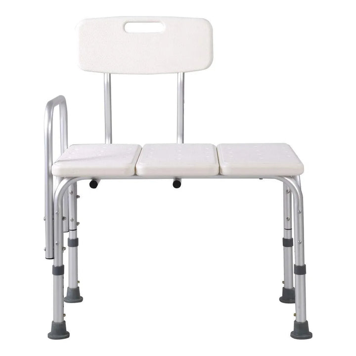 Banco De Ducha Con Respaldo Y Asiento Ancho, Ajustable En Al - Imagen 2