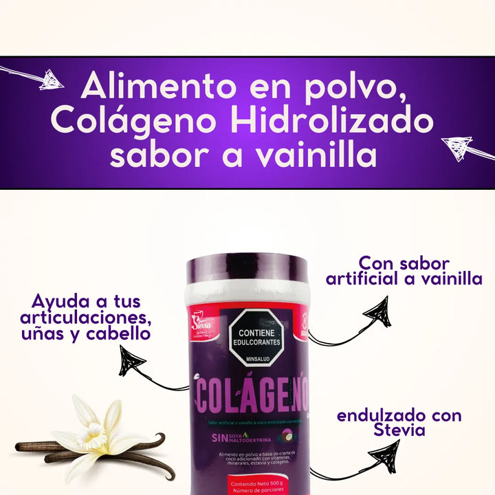 Kit Nutrition Factory Colágeno Hidrolizado Vainilla X4 500g - Imagen 4
