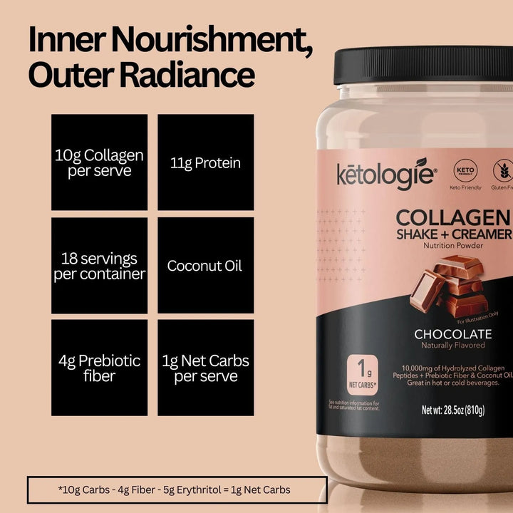 Batido Keto De Chocolate Con Aceite De Coco Y Péptidos De Co - Imagen 3