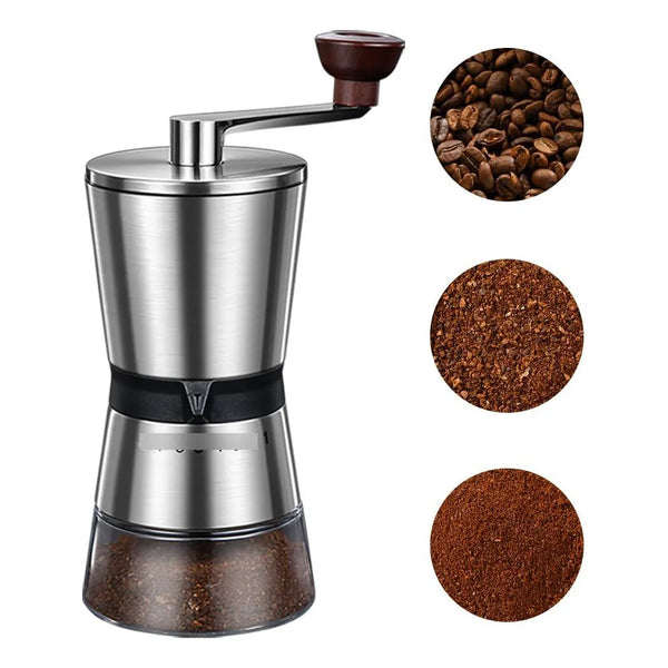 Molinillo Manual De Café 8 Ajustes Grosor Portatil Gran Capacidad