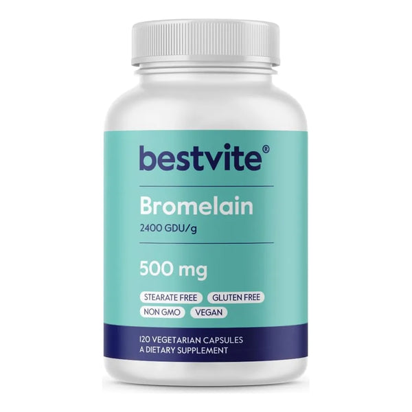 Bromelina 500 Mg 2400 Gdu Por Gramo 120 Cápsulas Sin Esteara - Imagen 1