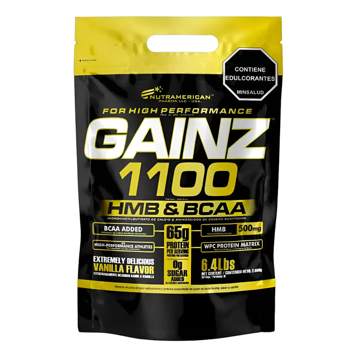 Gainz 1100 Hmb & Bcaa Mass 6.4 - Imagen 1