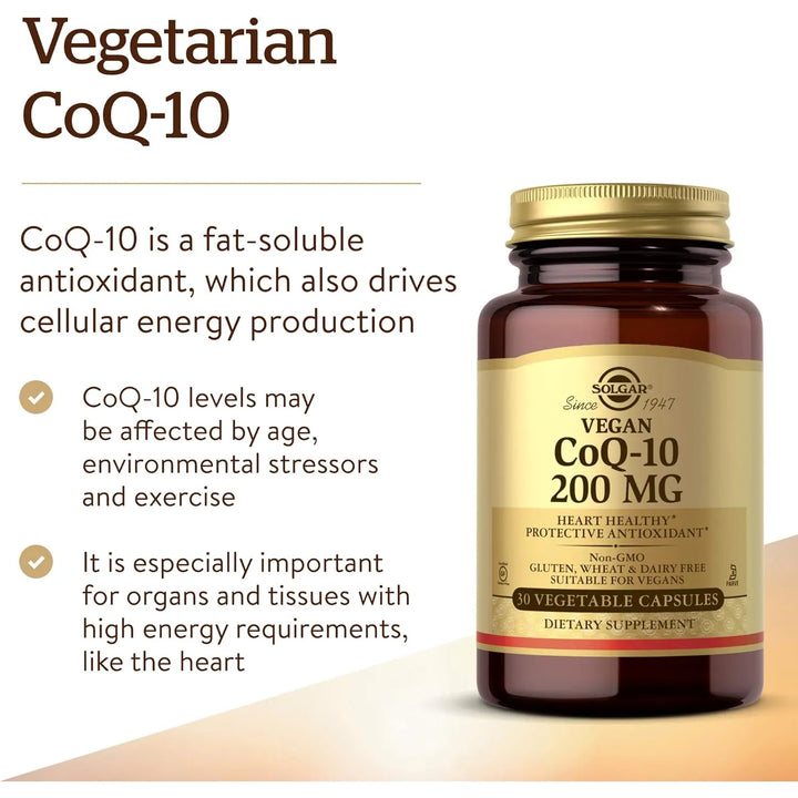 Coenzima Q10 200 Mg 30 Cápsulas Saludables Para El Corazón A - Imagen 3