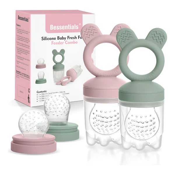 Alimentador De Frutas Frescas Para Bebés Paquete De 2 Malla Color Talla Del Chupo - Imagen 1