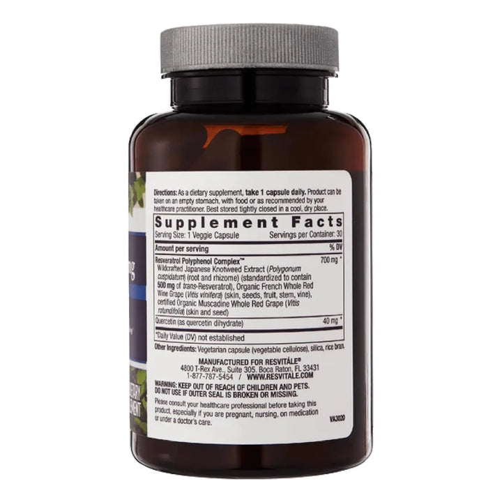 Resveratrol 500 Mg Cápsulas Vegetales Para Hombres Y Mujeres - Imagen 2