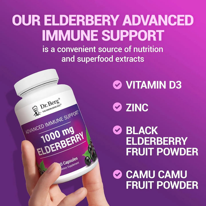 Cápsulas De Saúco Negro Con 15,000 Ui Vitamina D 60 Mg Zinc - Imagen 6