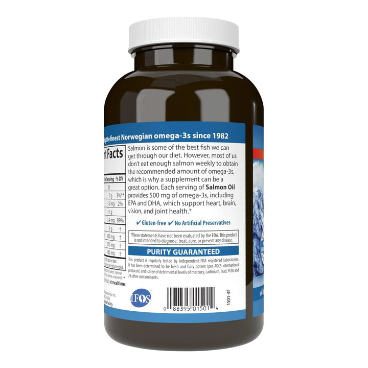 Carlson Aceite De Salmon Noruego 500mg Omega-3 180 Cap - Imagen 3