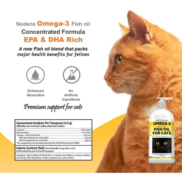 Aceite Omega-3 Para Gatos Ácidos Grasos Epa Dha Piel Saludab - Imagen 5