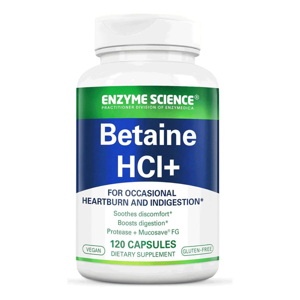 Betaína Hcl 120 Cápsulas Alivio Acidez Estomacal Indigestión - Imagen 1