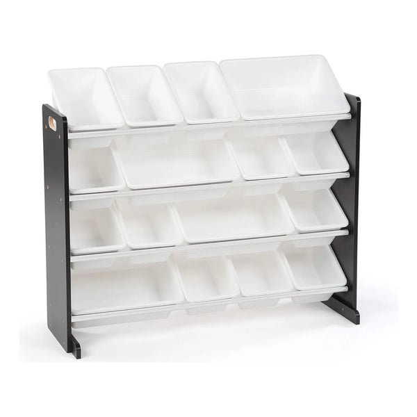 Organizador Almacenamiento Extragrande Negro Y Blanco Humble Crew 16 Cubos Plastico