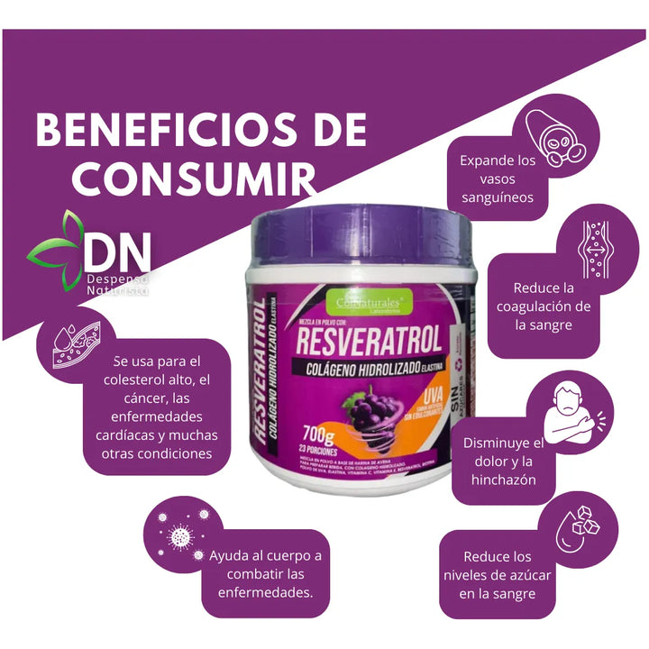Resveratrol Antioxidante 700 Gr - Imagen 2