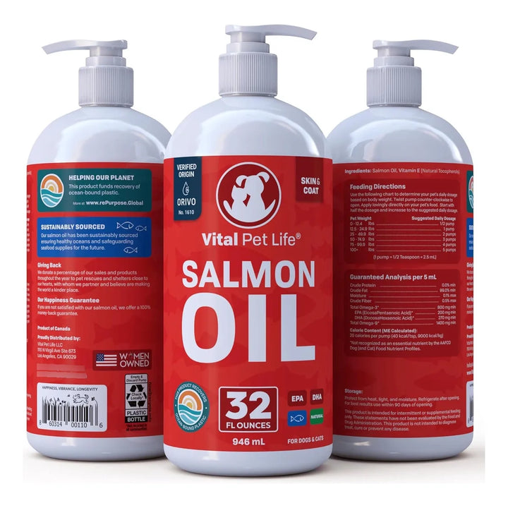 Aceite De Salmón Natural Para Perros Y Gatos Omega 3 Epa Dha - Imagen 7