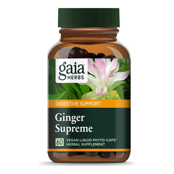 Cápsulas Líquidas De Jengibre Y Cúrcuma Ginger Supreme Digestión Saludable 60 Unidades