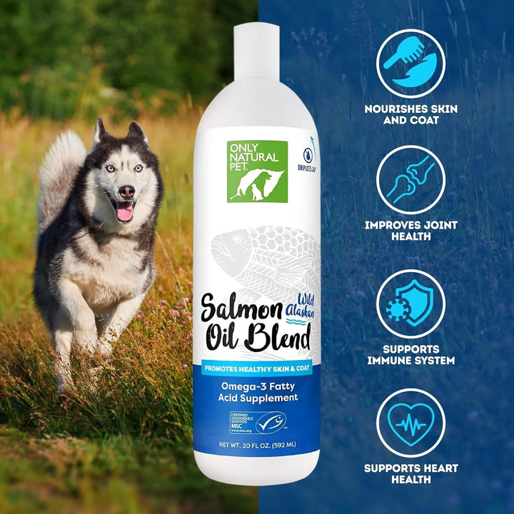 Aceite De Salmón De Alaska Líquido Omega 3 Y 6 Para Perros Y - Imagen 2