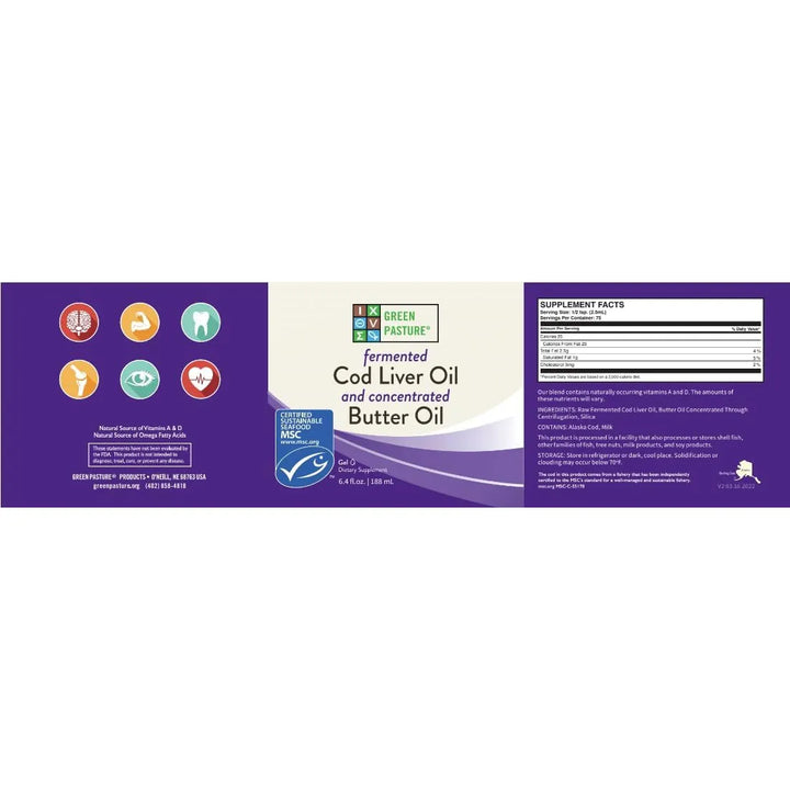 Aceite De Mantequilla Y Hígado De Bacalao Fermentado 181 G V - Imagen 7