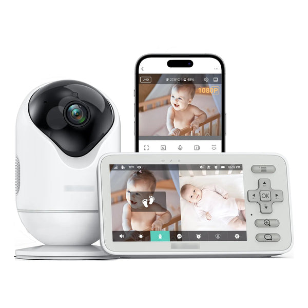 VistaView Lite Smart WiFi Baby Monitor Pantalla 4 Pulgadas Vision Nocturna HD 1080P