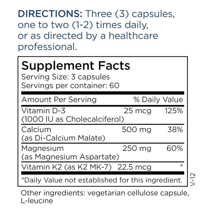 Cápsulas De Calcio Y Magnesio Con Vitamina D3 Y K2 Para Hues - Imagen 6