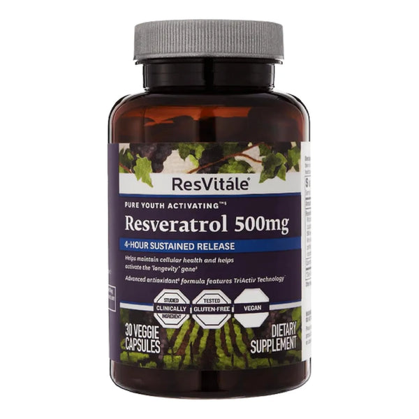 Resveratrol 500 Mg Cápsulas Vegetales Para Hombres Y Mujeres - Imagen 1