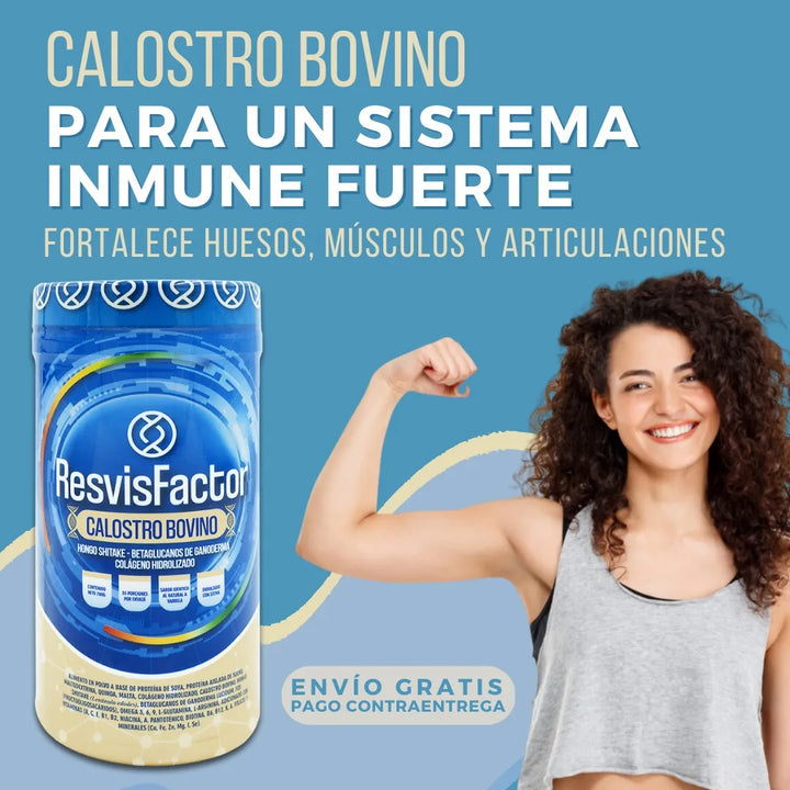 Calostro Bovino Resvisfactor 700g En Polvo Gluten Free Delicioso - Imagen 4