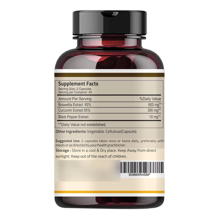 Cápsulas De Extracto De Boswellia Serrata 1000 Mg Con Curcum - Imagen 2